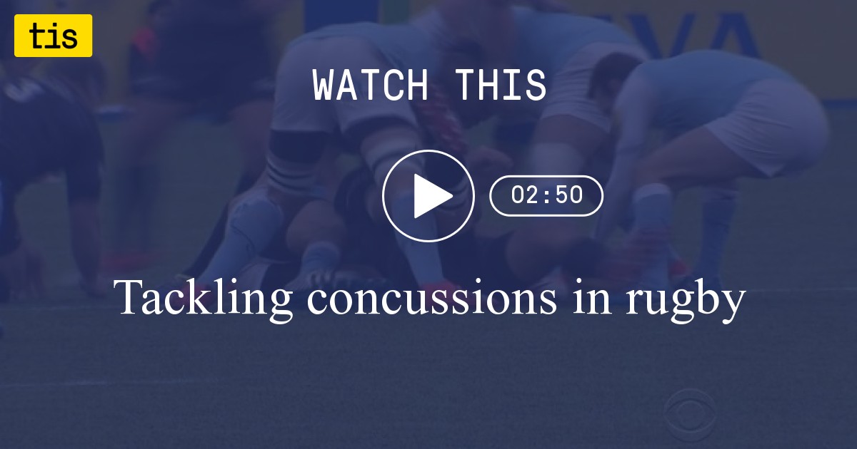 Tackling concussions in rugby - the innovation station